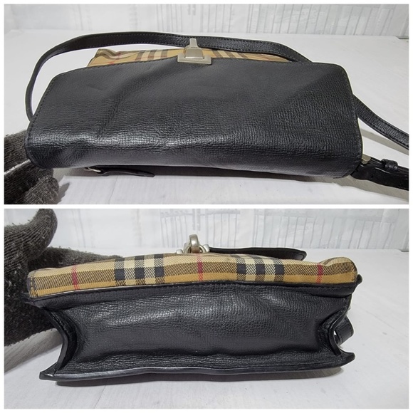 Authentic BURBERRY Derby Calfskin Vintage Check Small Macken Crossbody B… - Picture 9 of 15